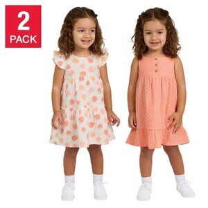 Koala Baby Girls Size 12 Months 2 Pack Dress Sundresses & Diaper Covers NWT Pink